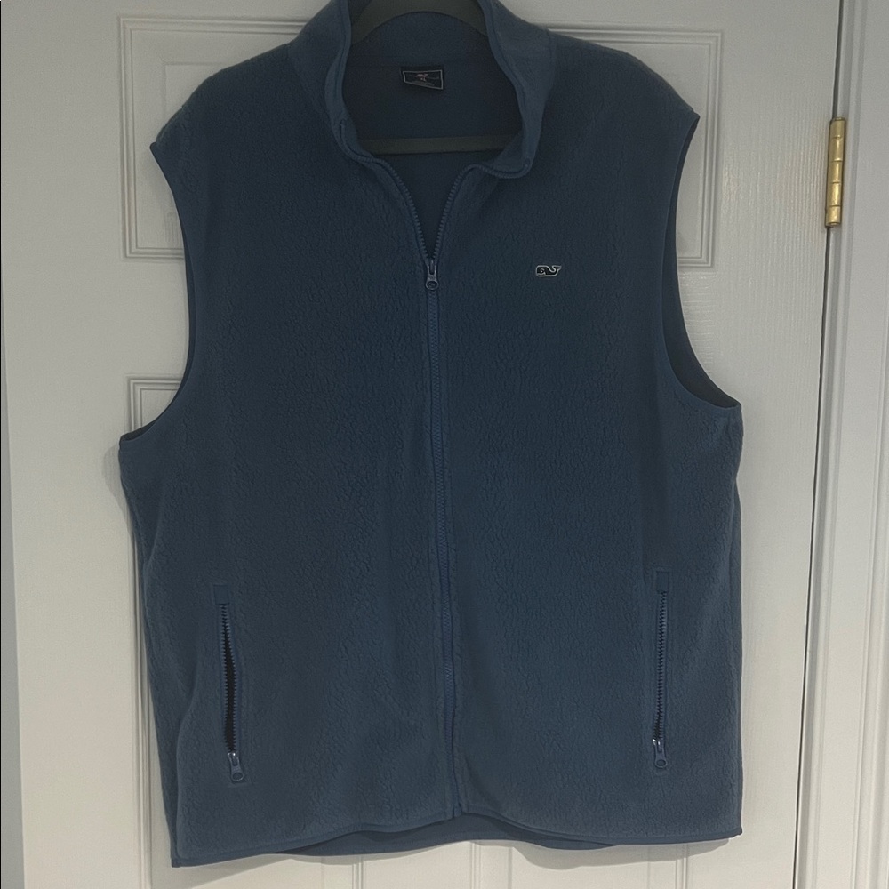 Vineyard Vines Men's Navy Fleece Vest